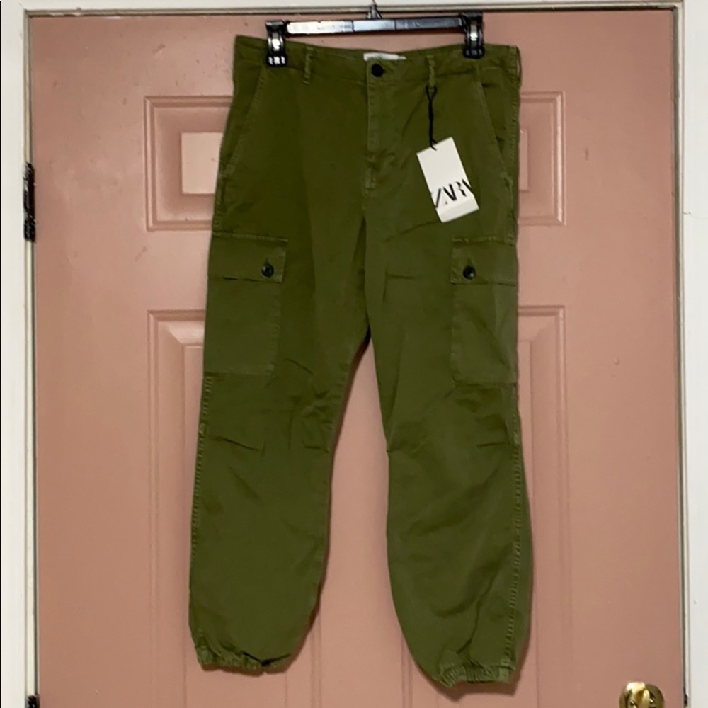 ZARA Olive Green Cargo pants